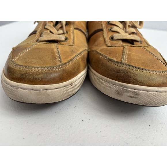 Kenneth‎ Cole Reaction Men's Size 9.5 Tan Leather Low Top Sprinter Sneaker - Picture 8 of 13